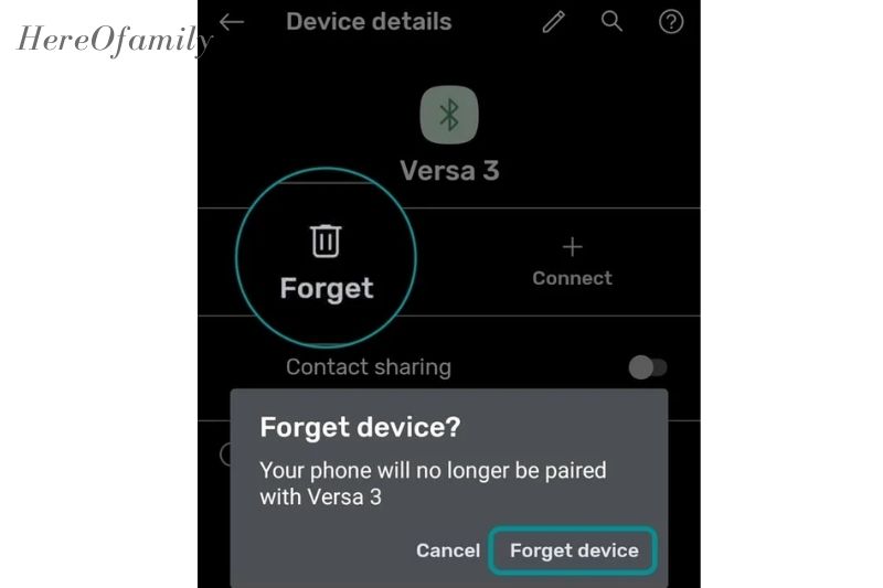Remove all your Fitbit devices