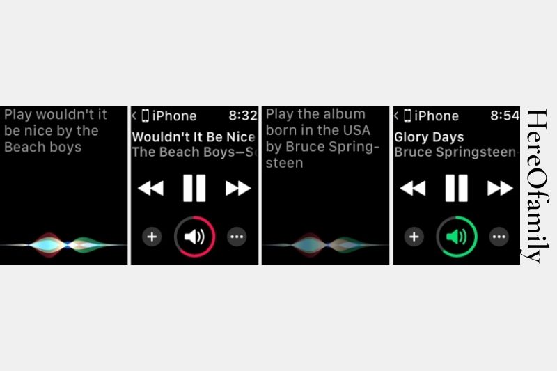 can apple watch play music - Listen With Siri