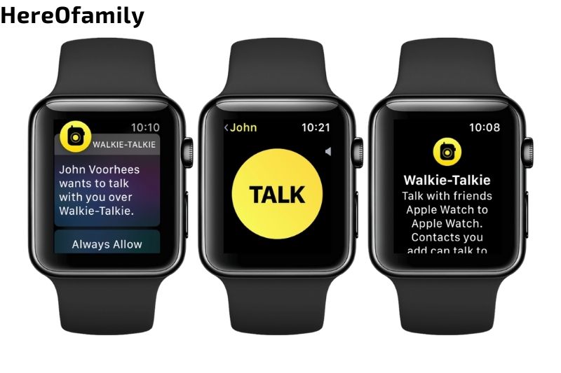 how to use the walkie talkie on apple watch