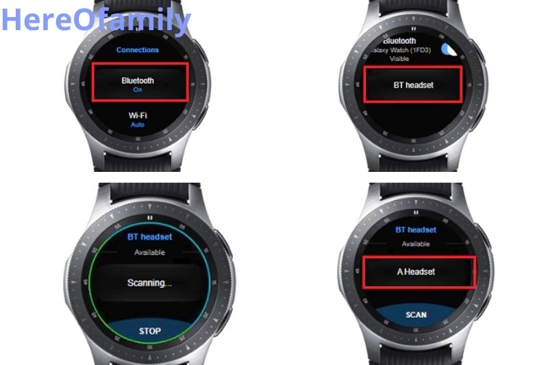 Connecting A Bluetooth Headset on Samsung watch
